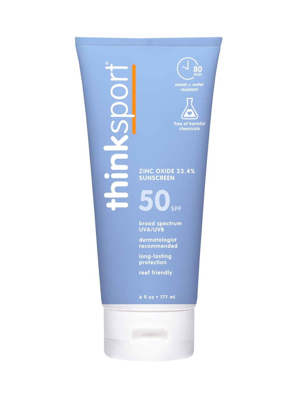 Thinksport SPF 50 Zinc Oxide Kids Sunscreen - 6 fl oz